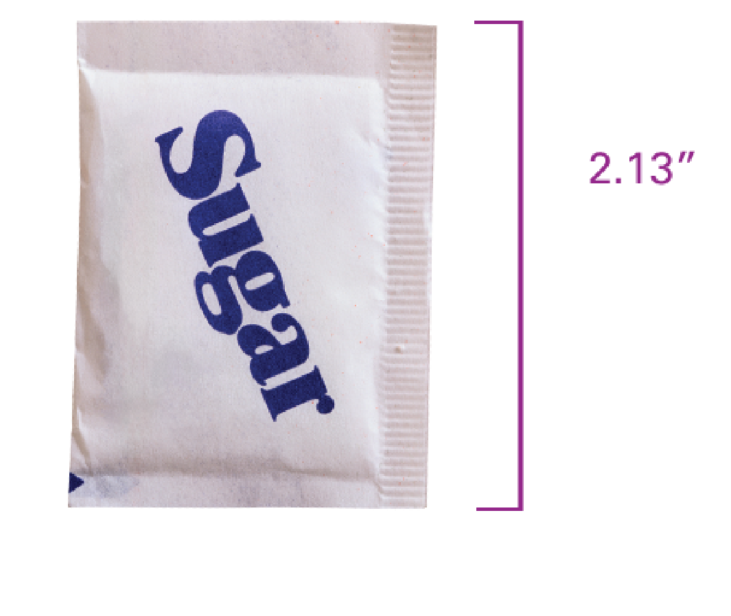 Mirena IUD size comparison Mirena is about the size of a sugar packet
